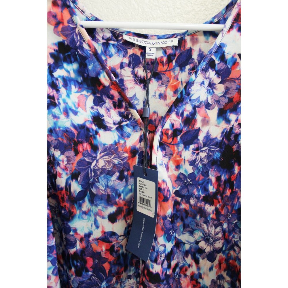 NWT Rebecca Minkoff Gabby Top Floral Cold Shoulder - Picture 4 of 6